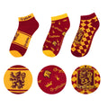 Lot de 3 paires de socquettes Harry Potter - Gryffondor