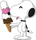 Figurine Ice Cream Snoopy