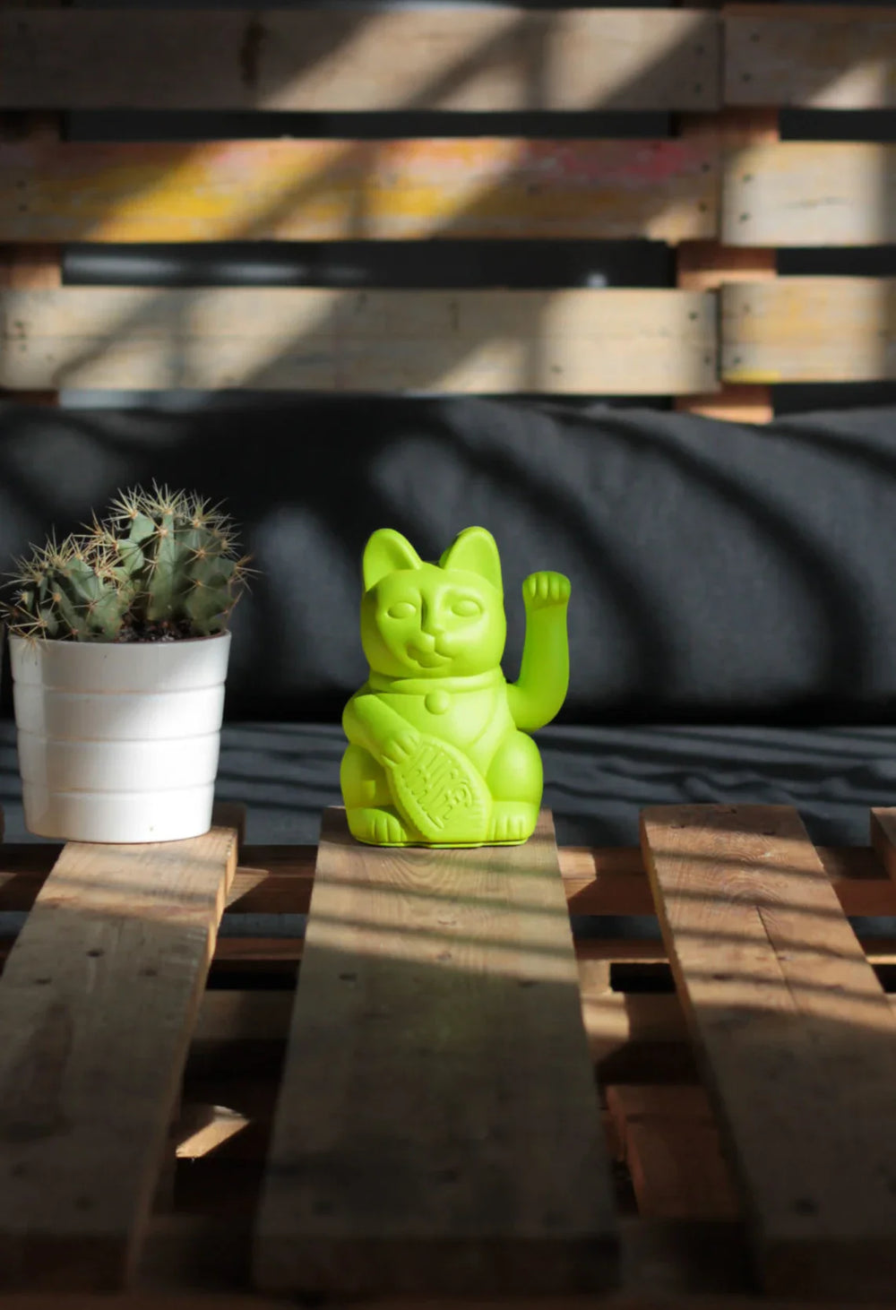 Chat Chanceux Vert Mojito