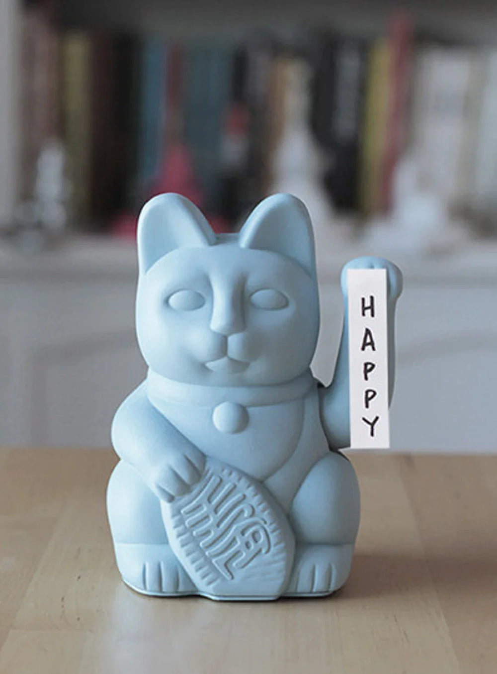 Chat Chanceux Bleu Clair