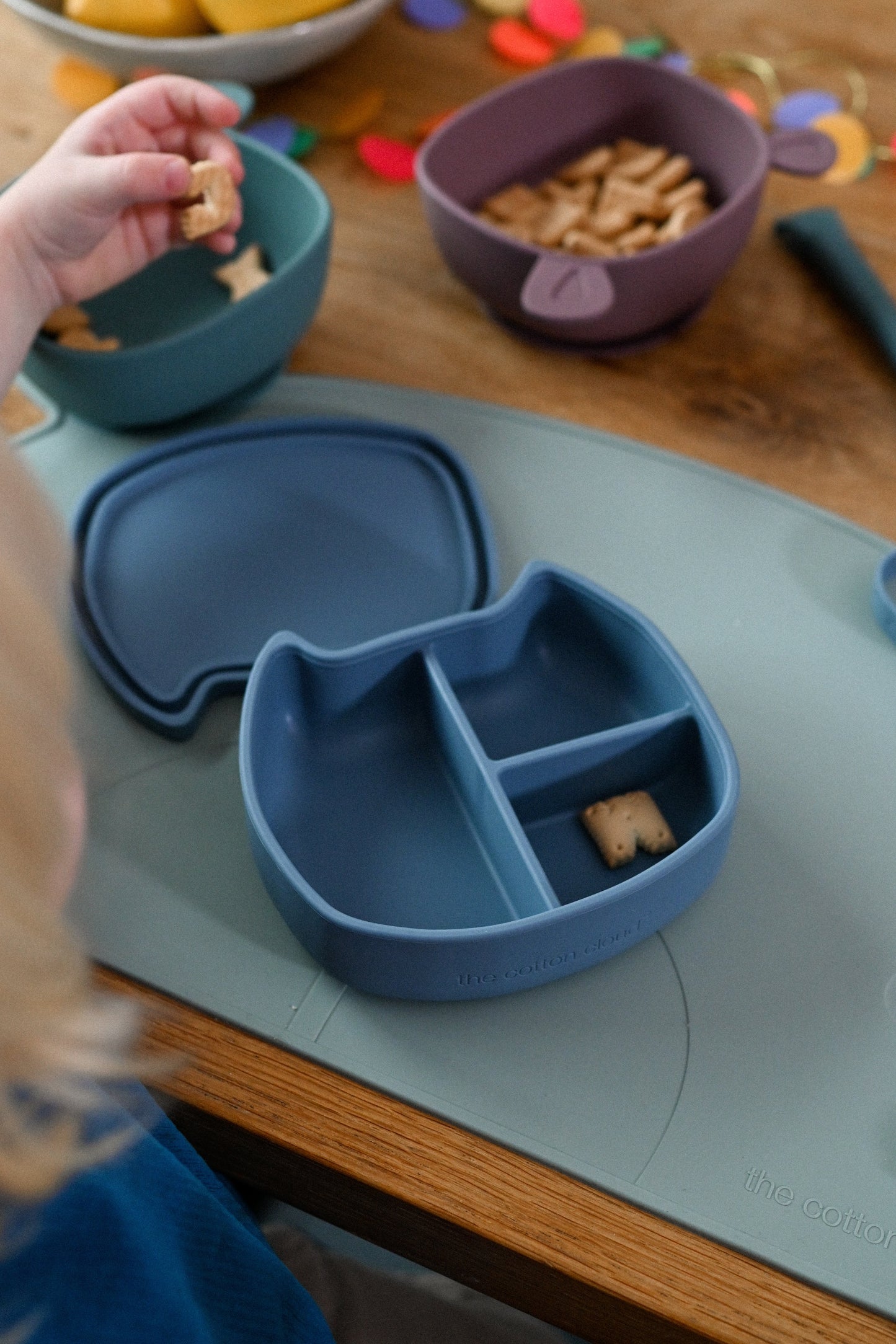 Lili the Bear Silicone Eating Bowl Blush