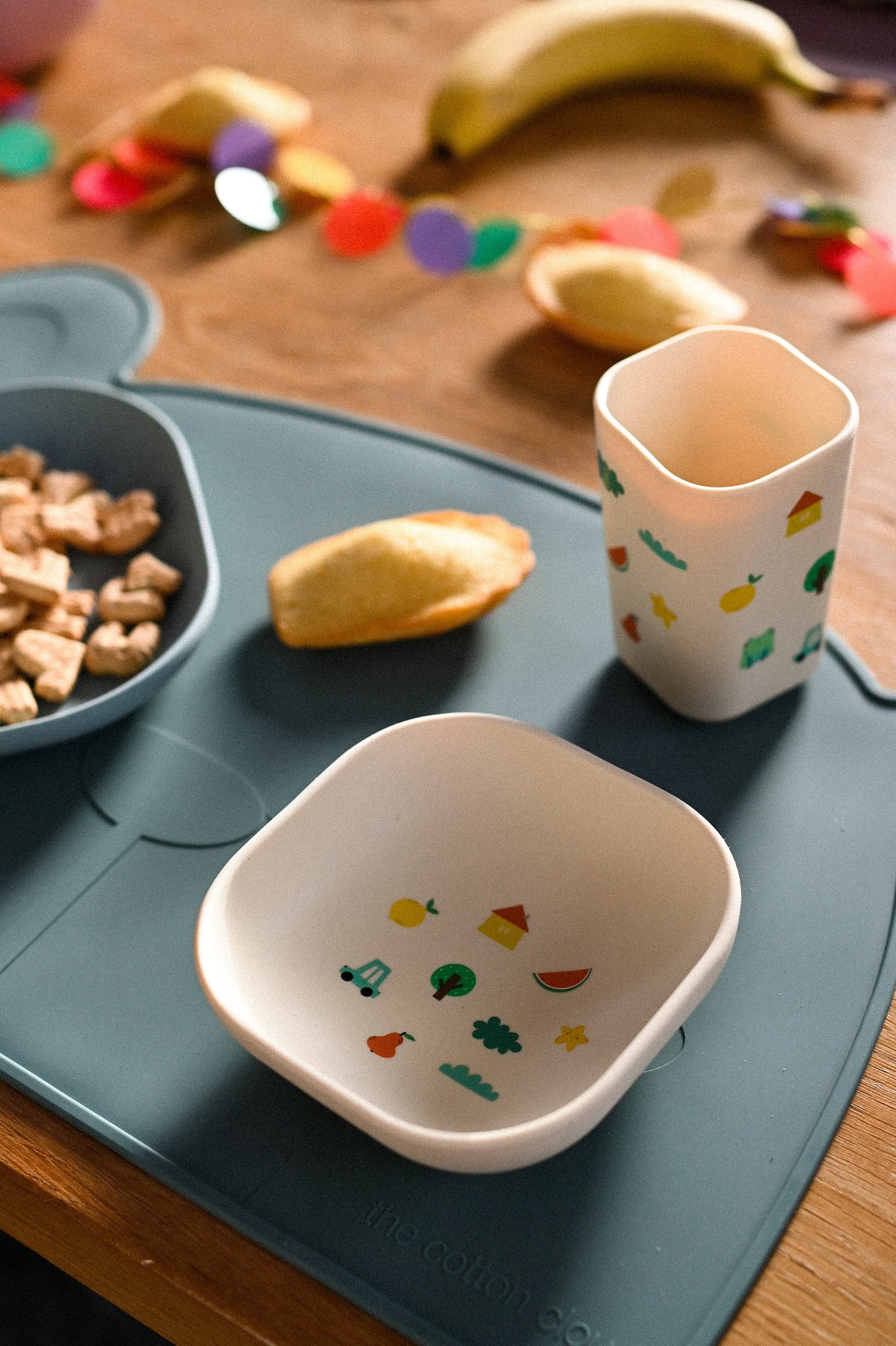 Tiny Bits Tangerine Dinnerware