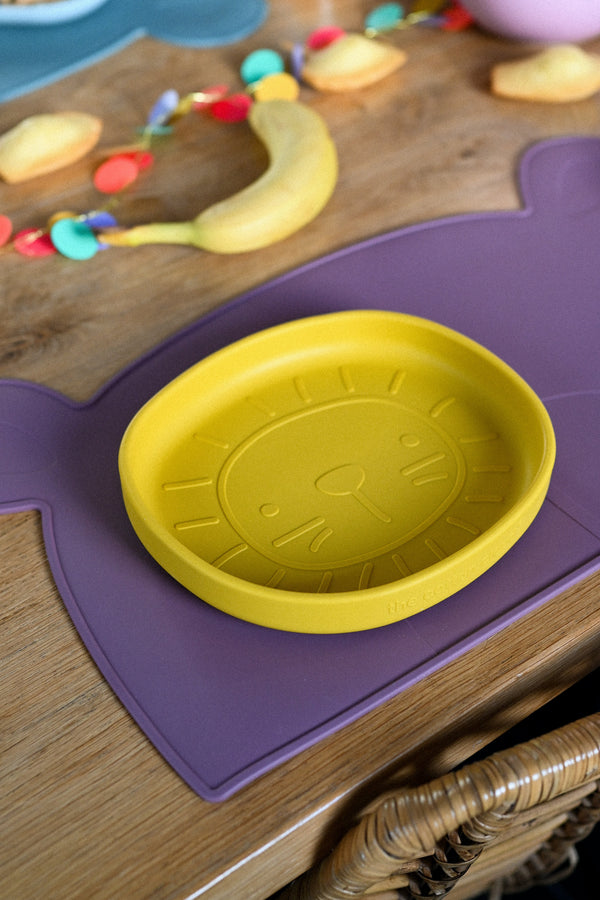 Placemat Lili the Bear Silicone Plum