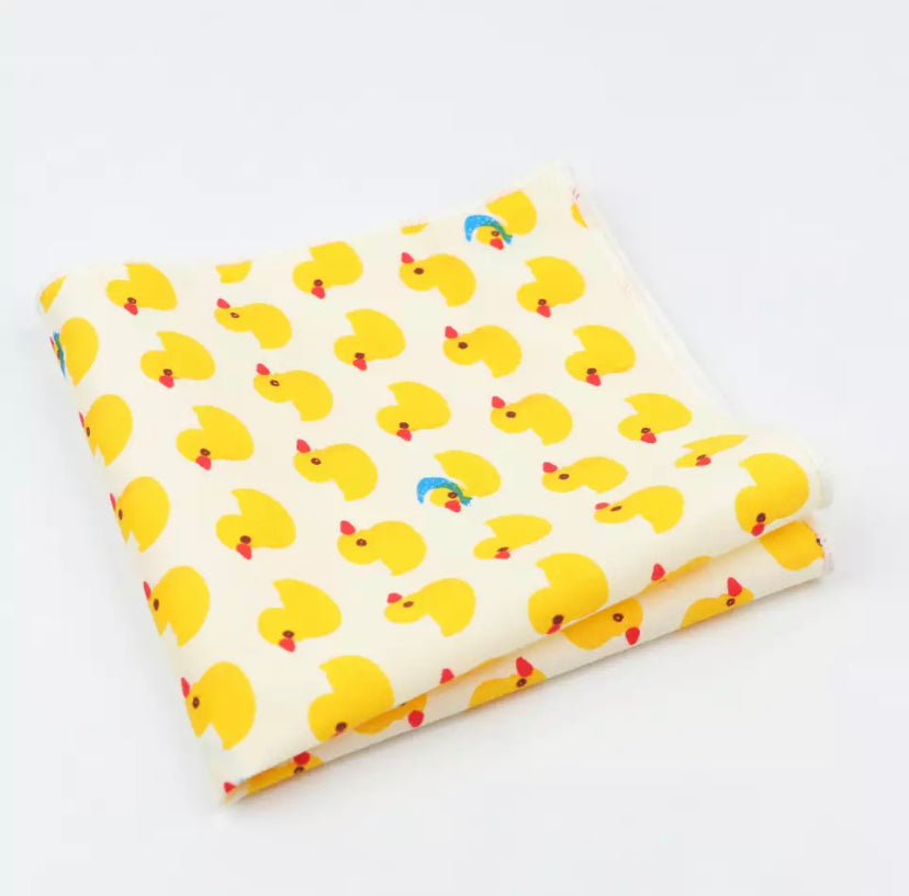 Yellow Ducks Pocket Square