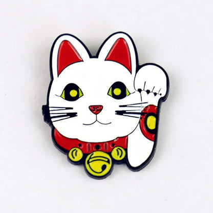 Lucky Cat Head Pin