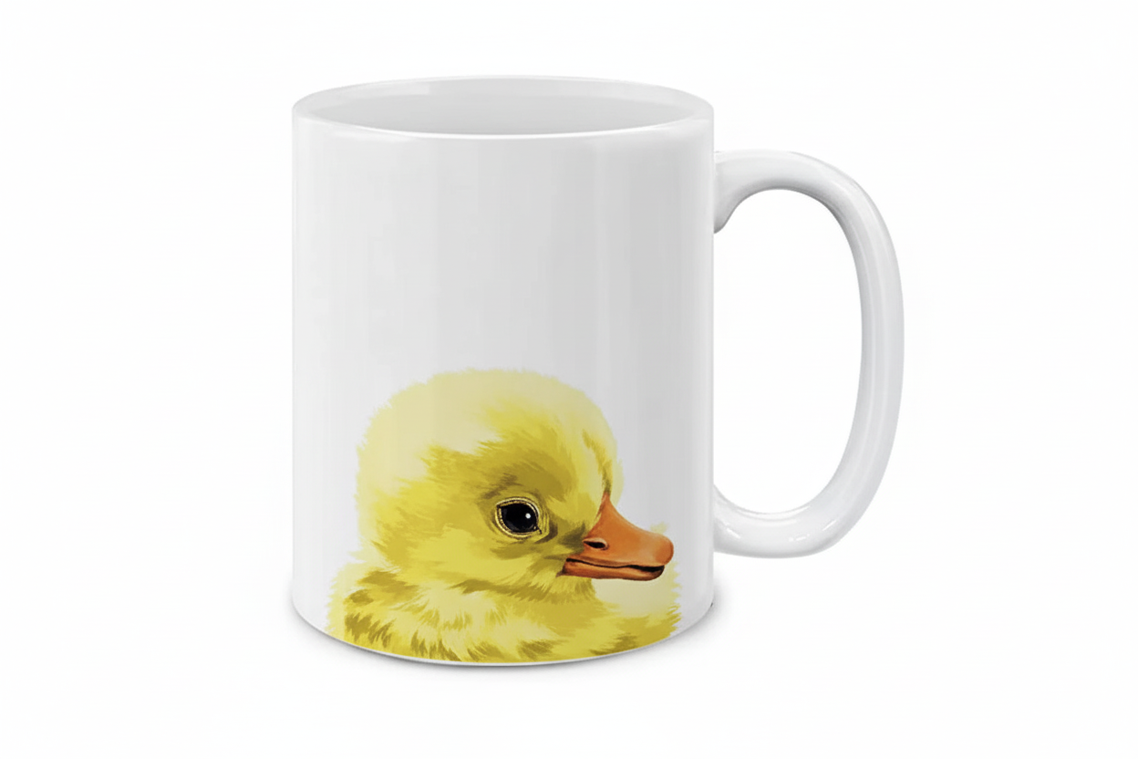 Yellow duck mug
