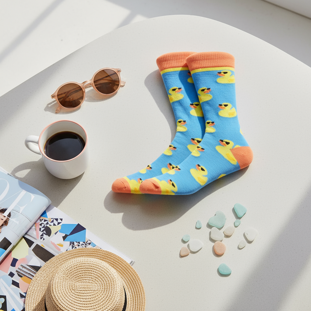 Sunglasses duck socks