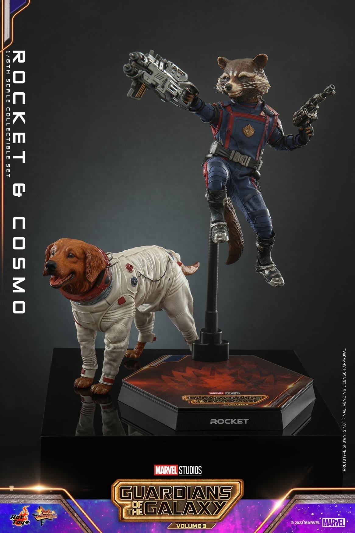 Guardians of the Galaxy Vol. 3 - Rocket en Cosmo op schaal 1/6 
