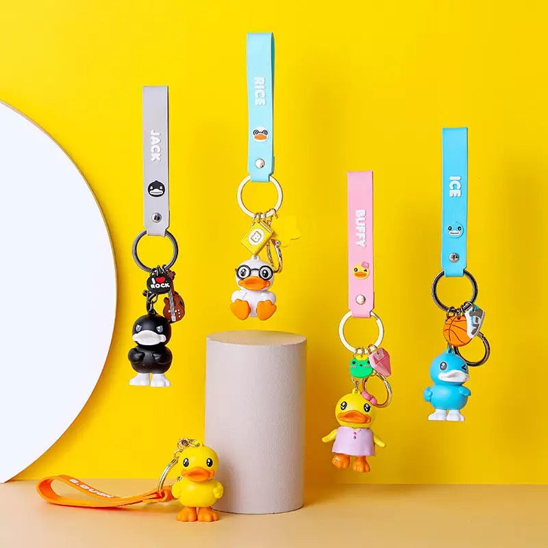 Yellow duck keychain