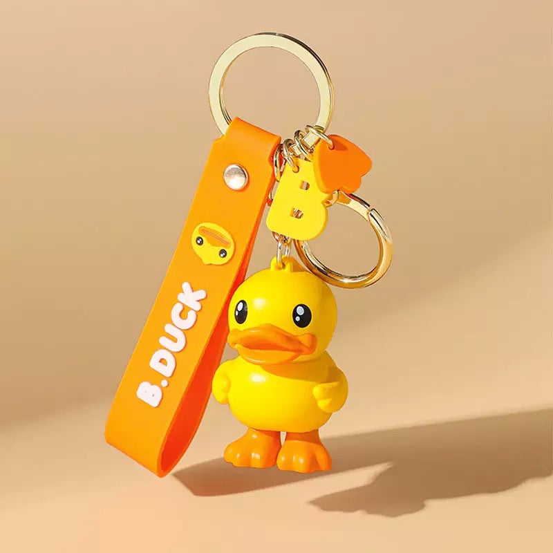 Yellow duck keychain