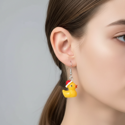 Duck earrings