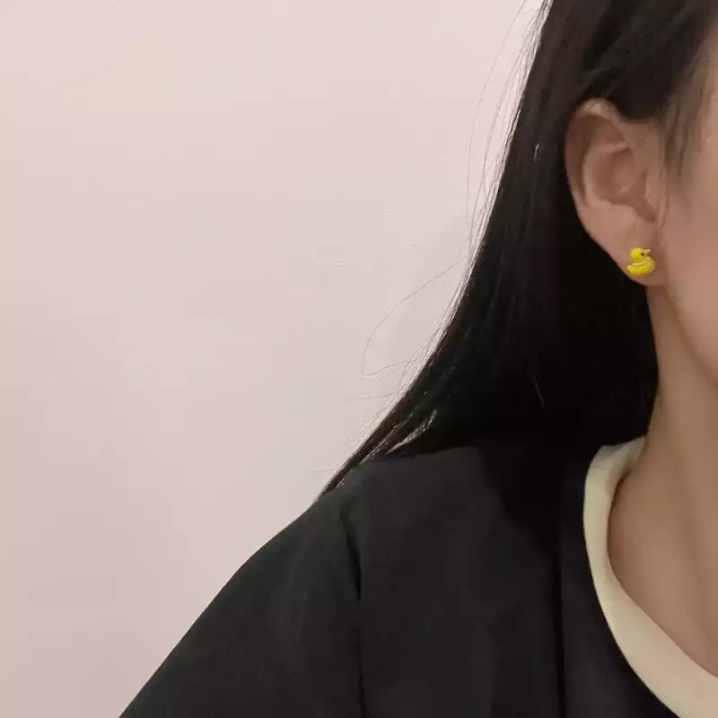 Yellow Duck Earrings 3-Pack