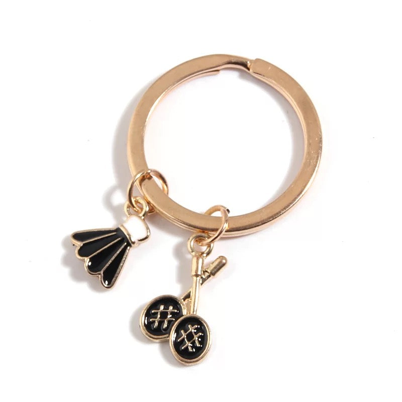 Badminton keychain