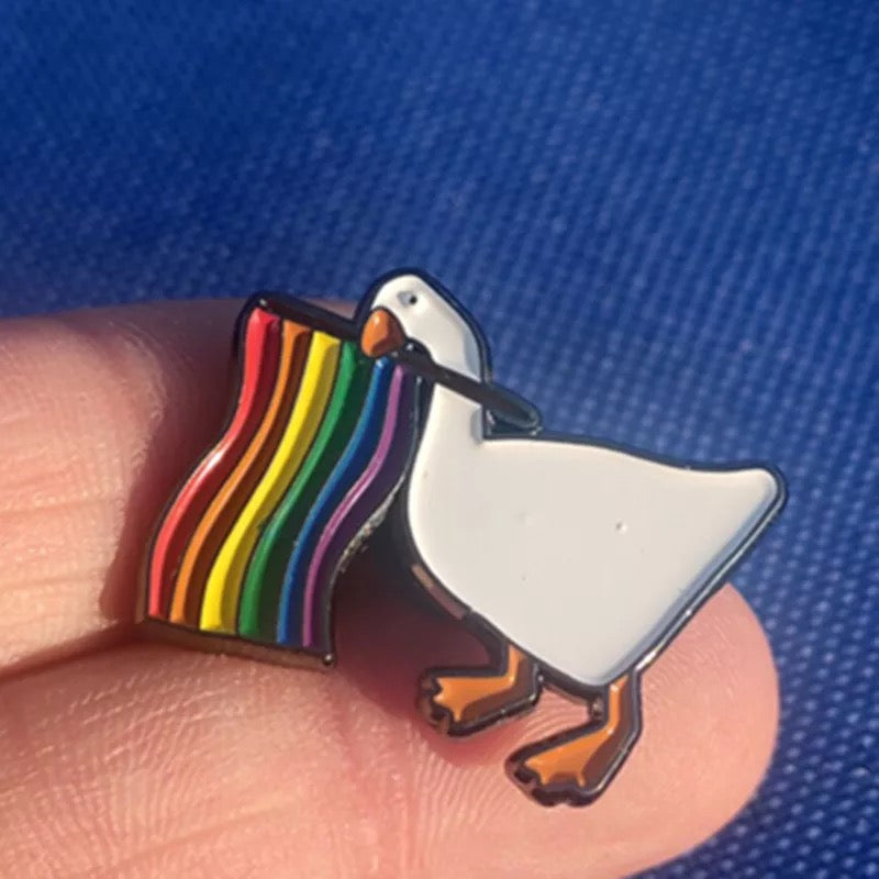 Pins Canard Drapeau LGBT