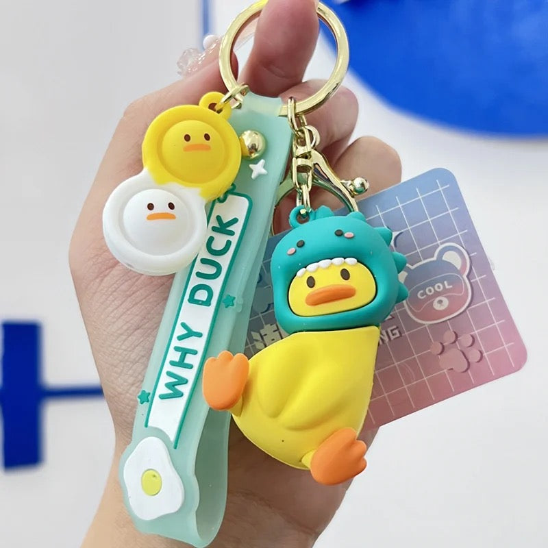 Intrigued Duck Keychain - Animals