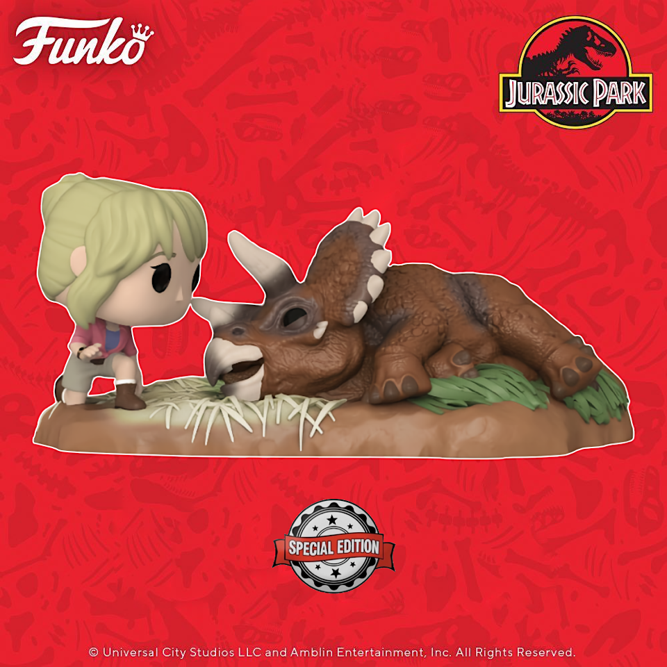 Pop! Moment Dr. Sattler with Triceratops