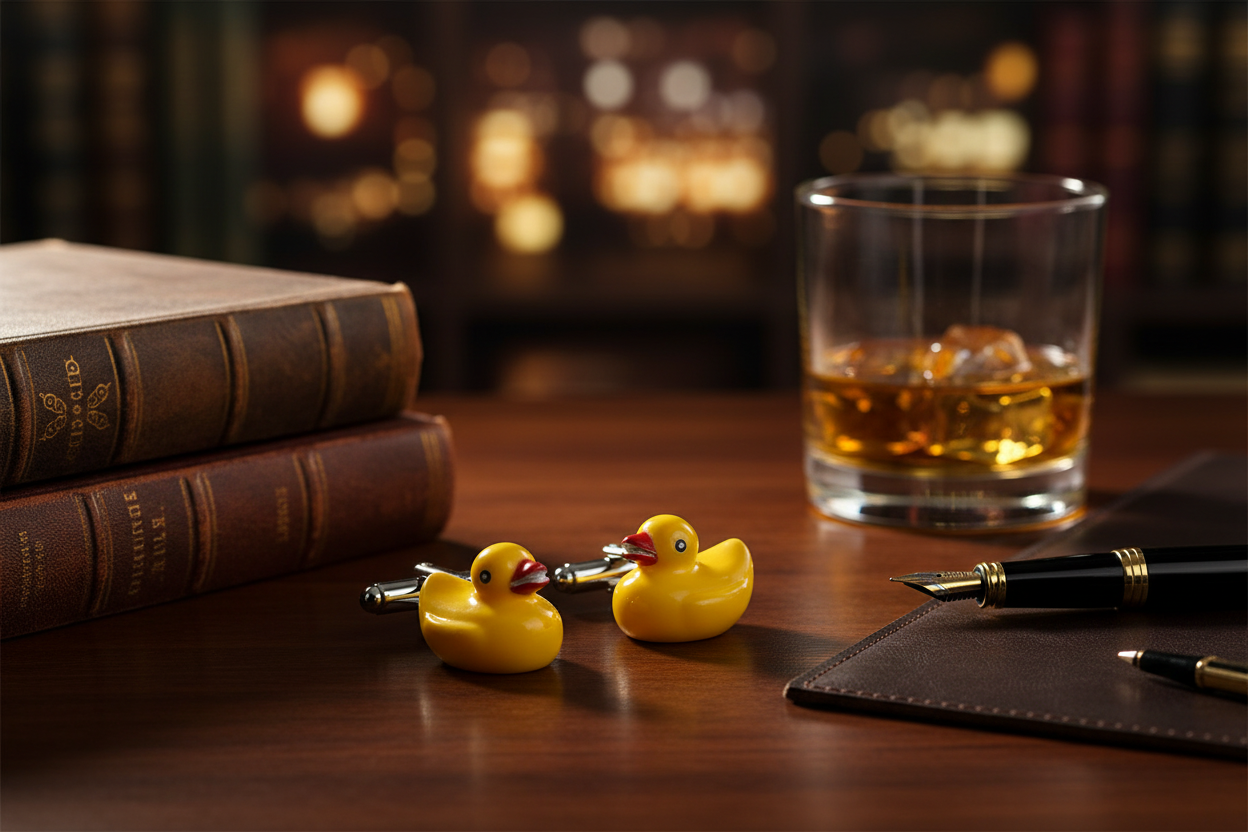 Bath Duck Cufflinks