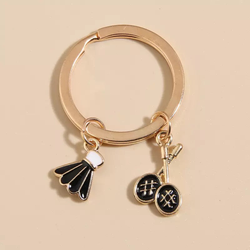 Badminton keychain