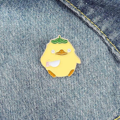 Pins Canard Ginko Couteau