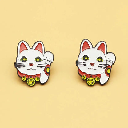 Lucky Cat Head Pin