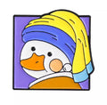 Pin’s Canard Blanc Jeune Fille à la Perle