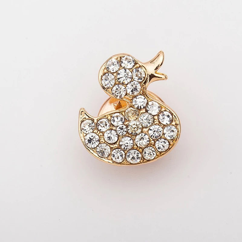 Rhinestone Duck Pin