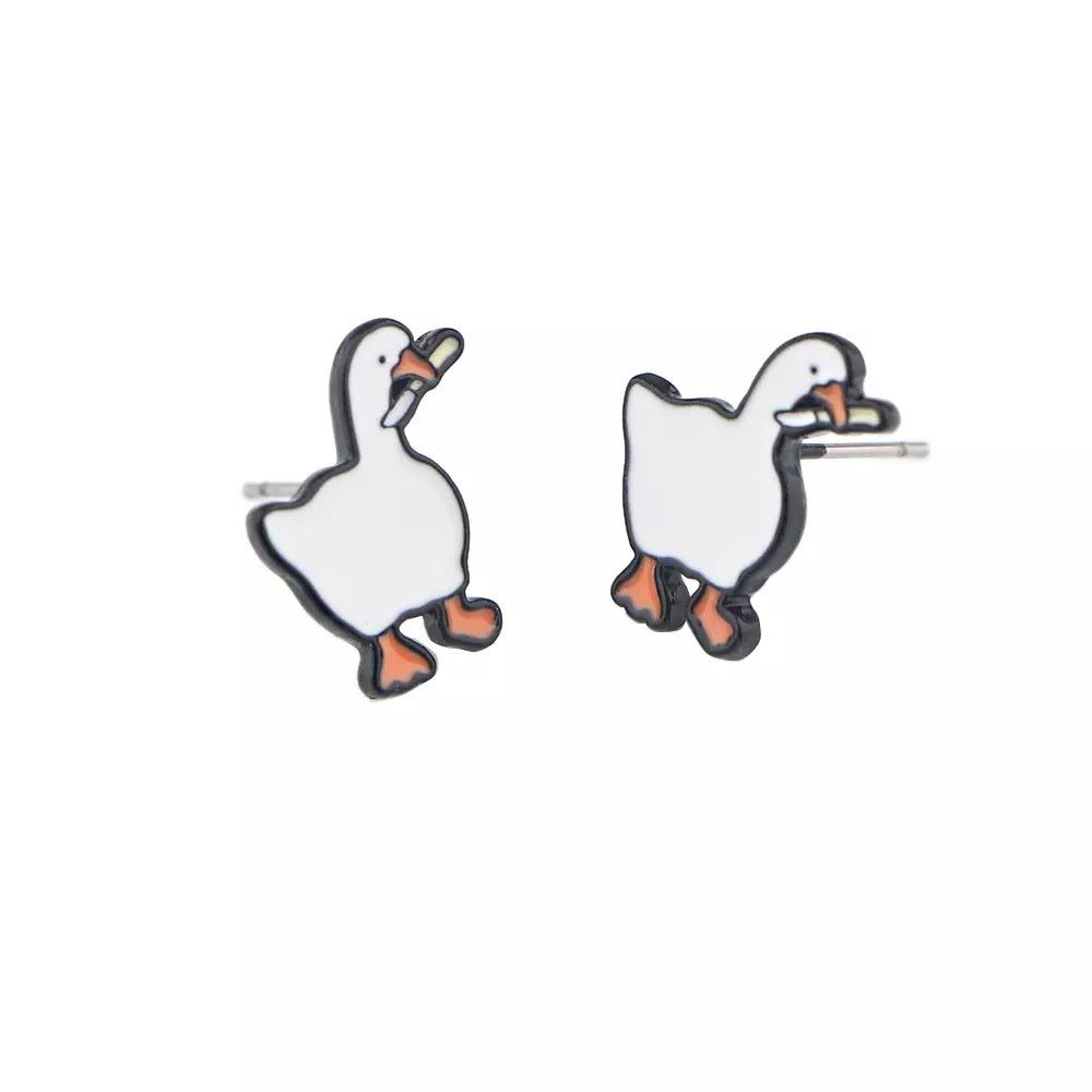 Boucles d'Oreilles Canard Couteau