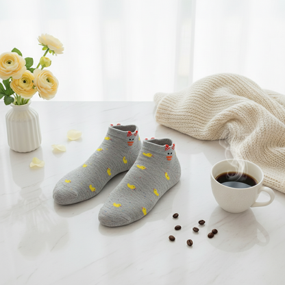 Socquettes Canards Jaunes