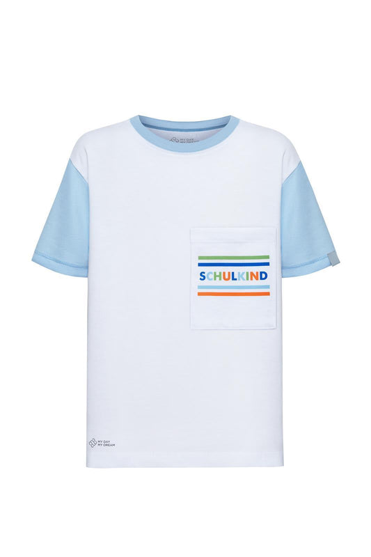 Schoolchild light blue T-shirts