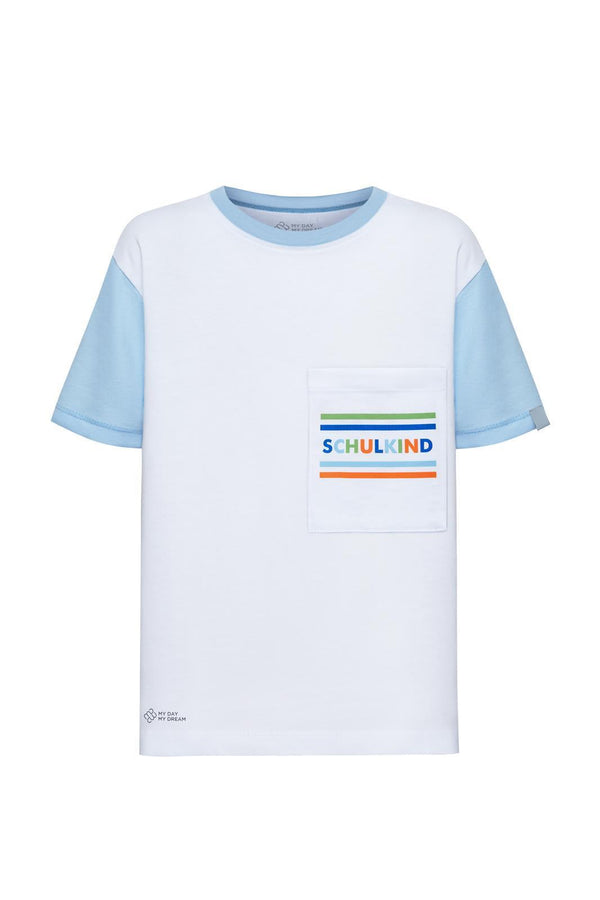 Schoolchild light blue T-shirts