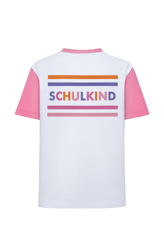 Schoolchild pink T-shirts