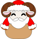 Peluche Rammie Santa & Bag (1ft)