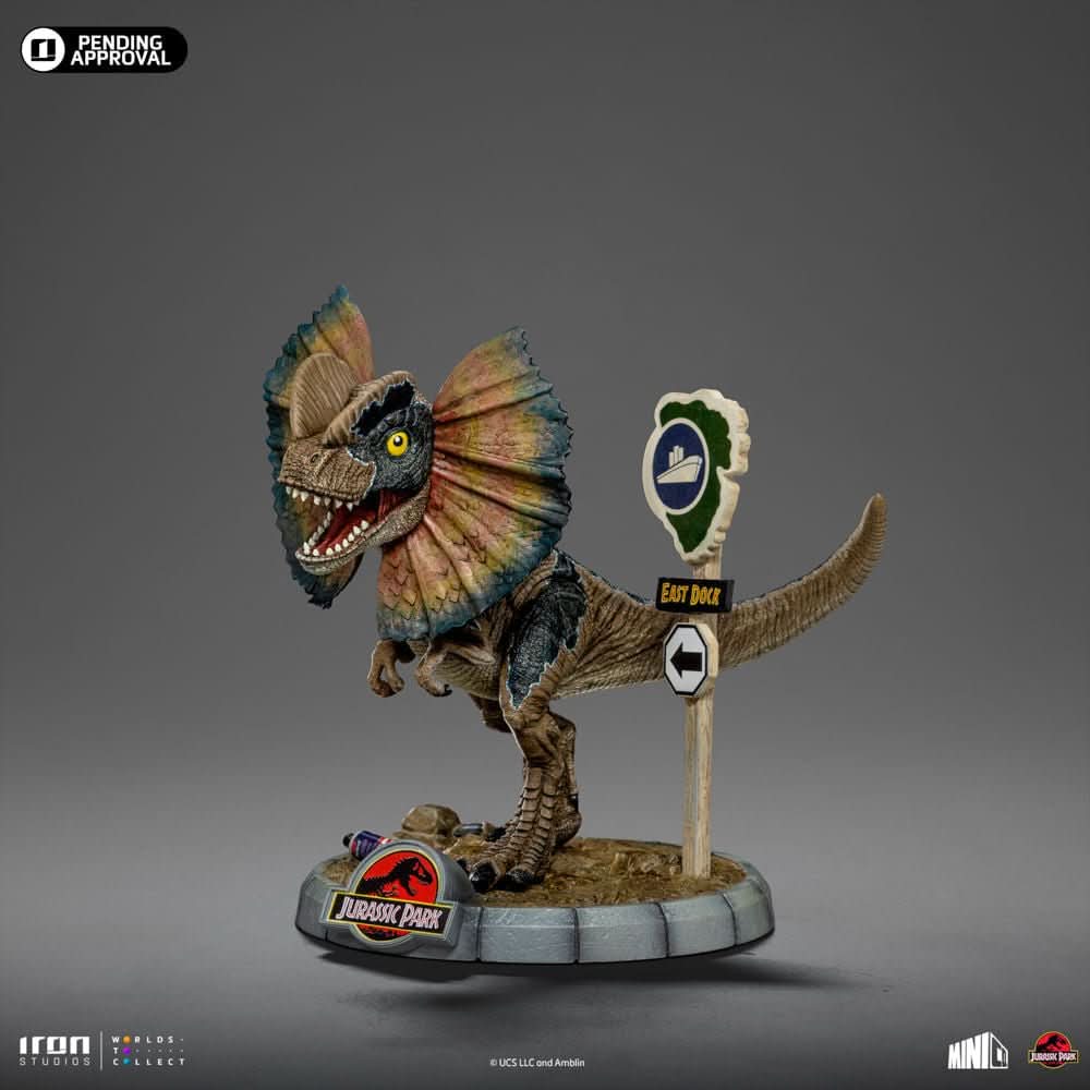Dilophosaurus Statue - Jurassic Park - MiniCo - Iron Studios