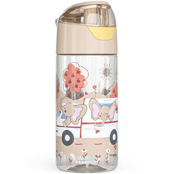 Kids' Water Bottle, Lightweight Water Bottle - Elephants