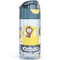 Trinkflasche Kinder, leichte Wasserflasche - Bagger & Affe