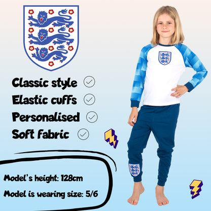 England Personalized Pajama for Kids Long Sleeve