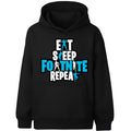 Sweat à capuche gymnastique – Fringoo gaming noir for Boys Cotton Rich Soft Hooded – Eat Fortnite noir