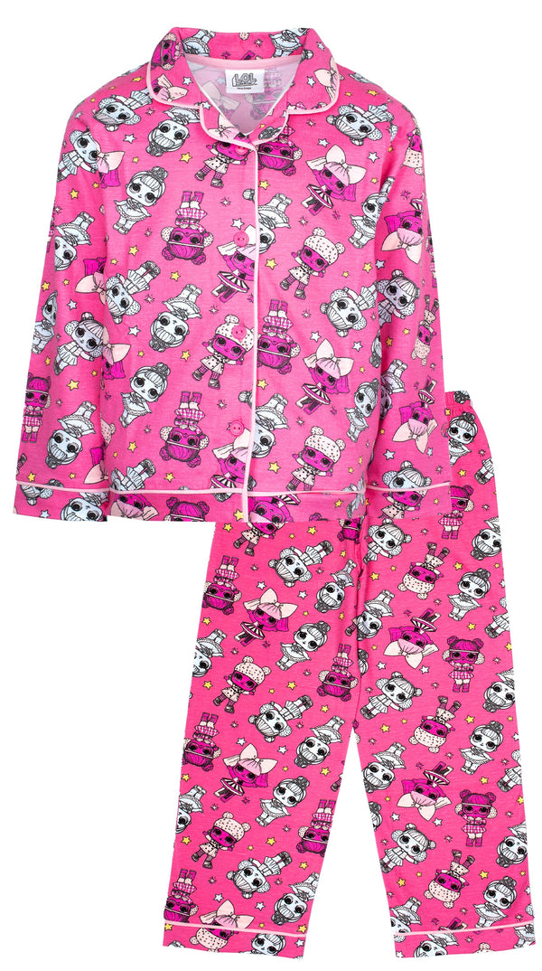 LOL Pink Button-Up Pajamas