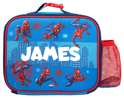 Personalized Lunch Bag - Spiderman Blue