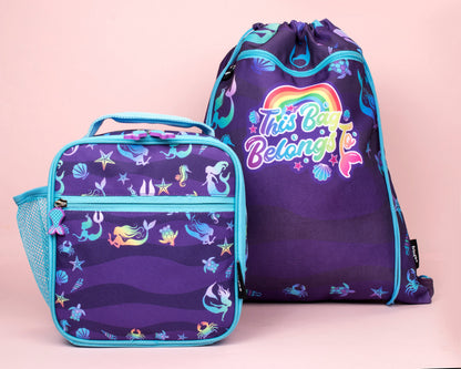 Personalized Lunch Bag - Purple Mermaids