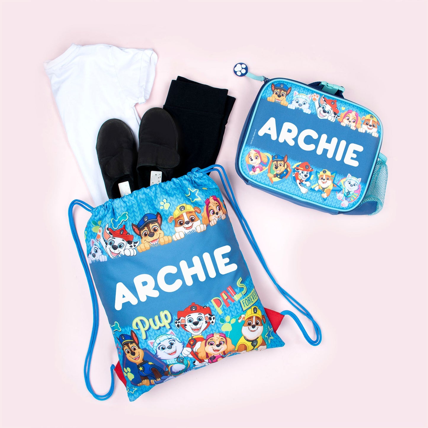 Paw Patrol Personalized Drawstring Bag for Kids