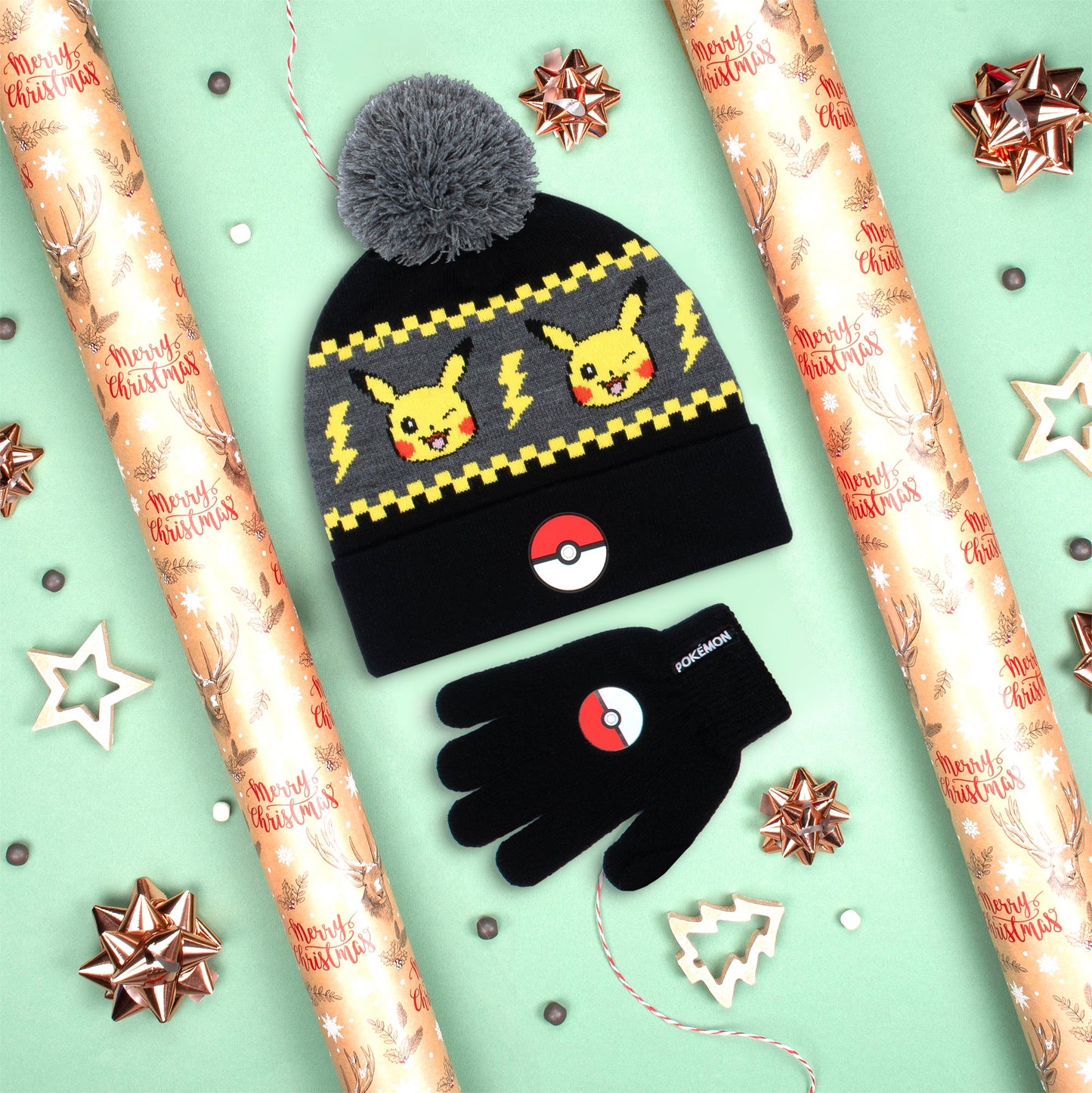 Pikachu Hat & Gloves Set