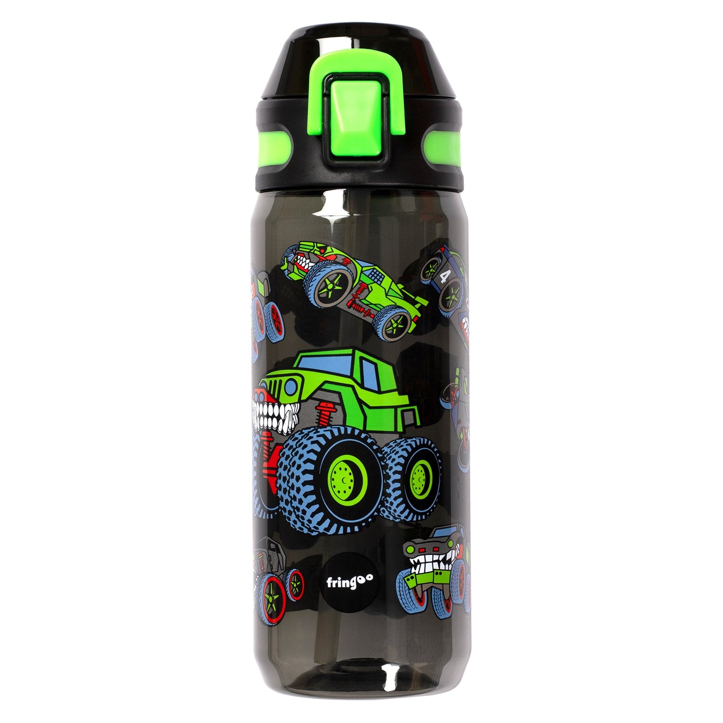 Gourde avec paille 600 ml – Monster Trucks