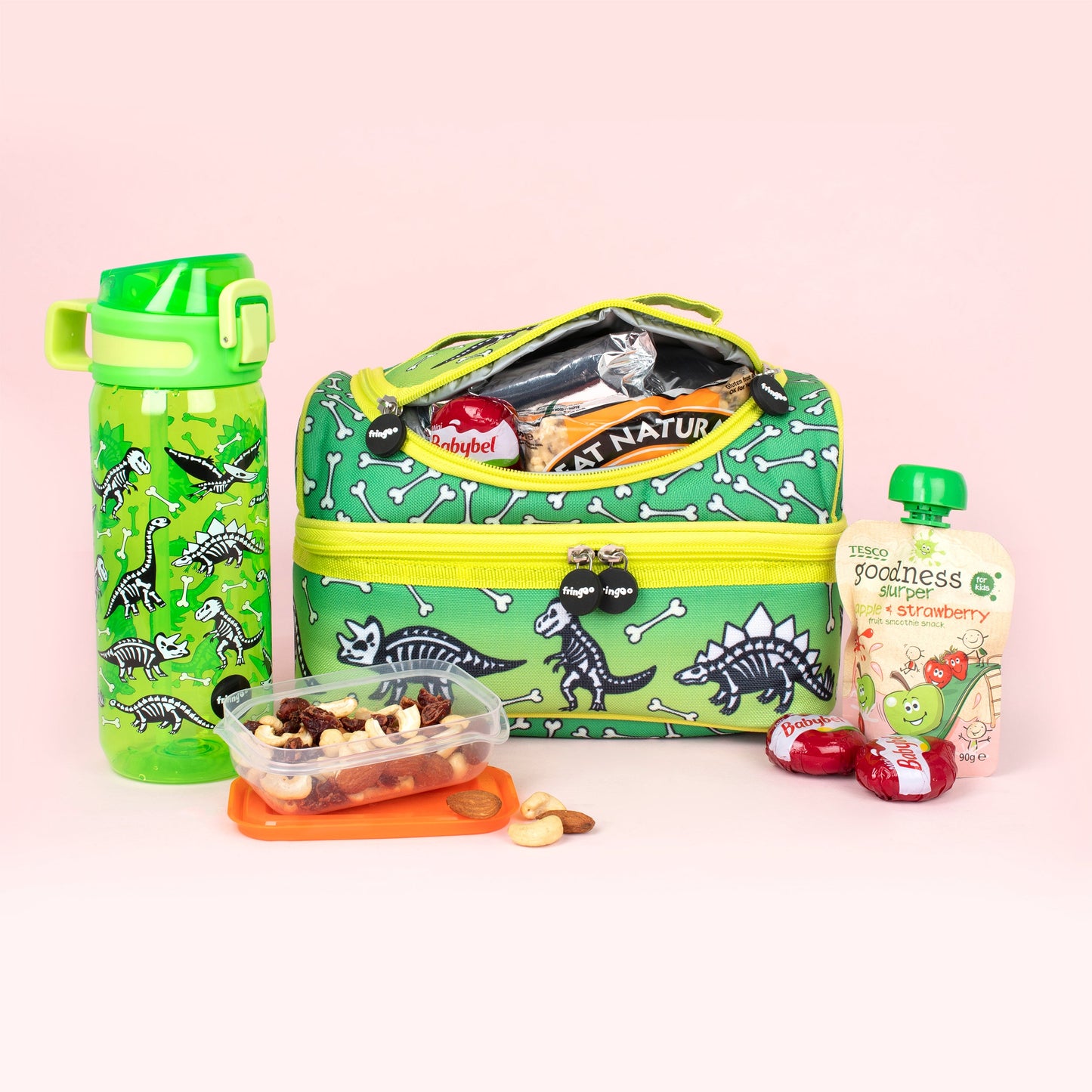 Gourde avec paille 600 ml – dinosaure Lunch Time