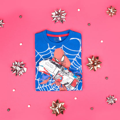 Personalised Pyjama Set Spider-Man - Blue
