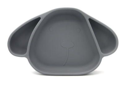 Milo Storm Grey Silicone Suction Plate for Kids