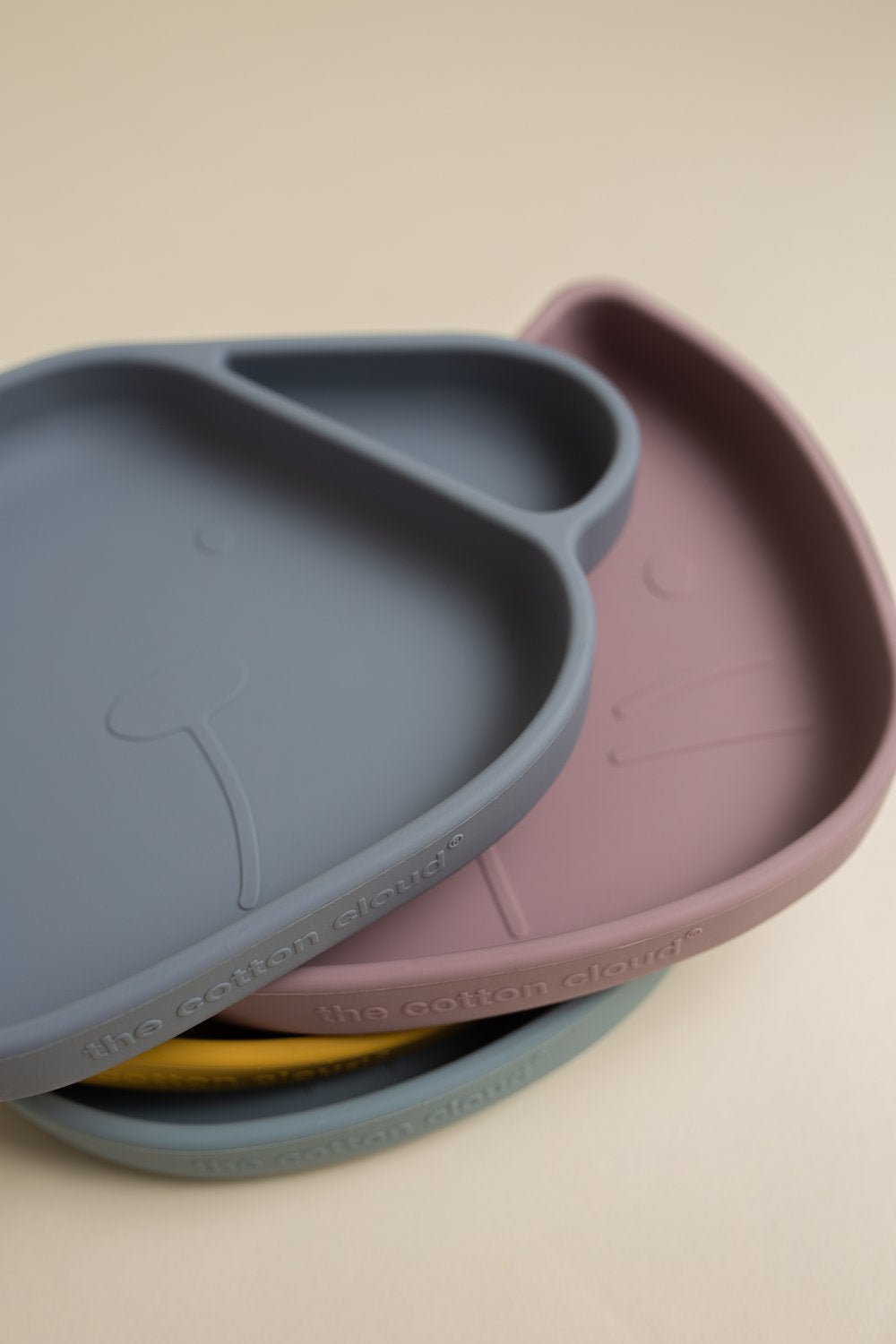 Milo Storm Grey Silicone Suction Plate for Kids