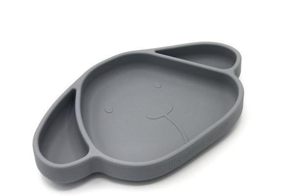 Milo Storm Grey Silicone Suction Plate for Kids