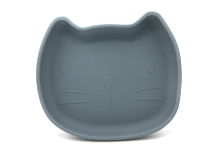 Pippa Smokey Blue Silicone Suction Plate