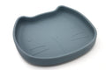 Kinderteller mit Saugfuß aus Silikon Pippa Smokey Blue